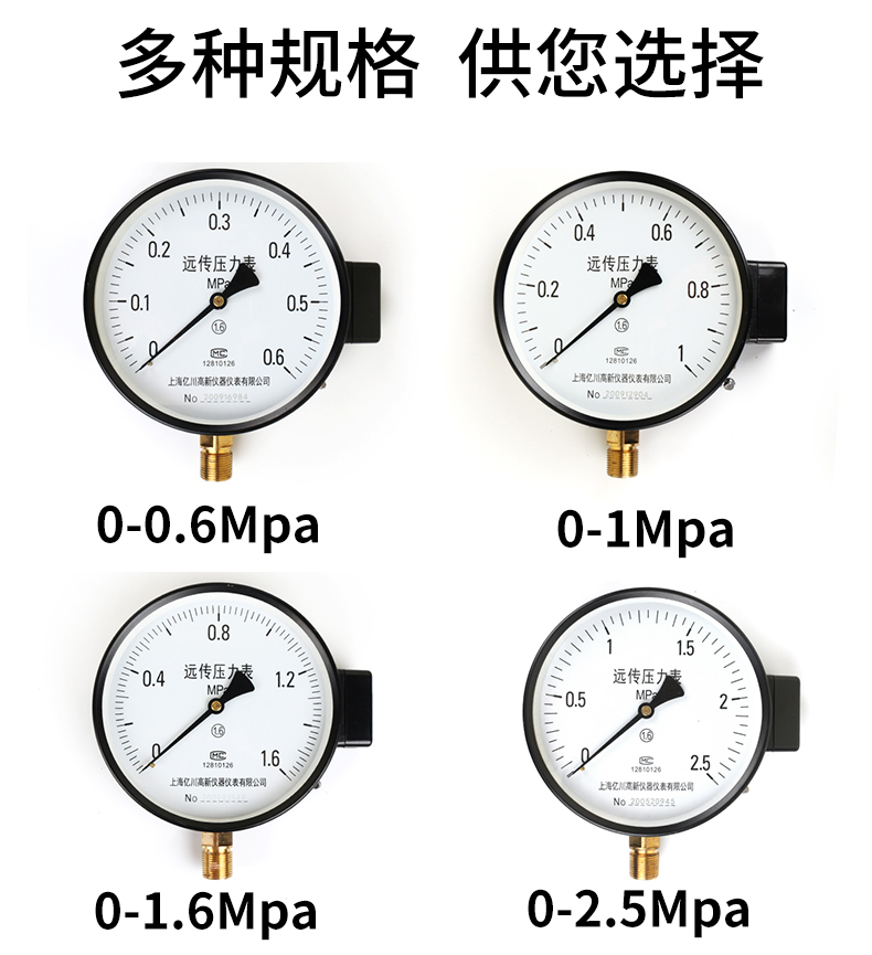 遠(yuǎn)傳壓力表規(guī)格選型
